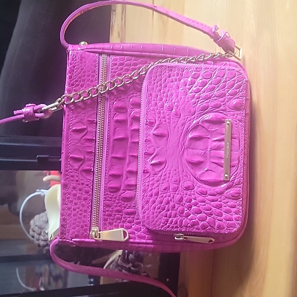 Brahmin genuine leather adjustable crossbody bag